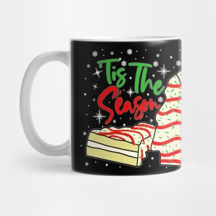 Funny Tis The Season Design Christmas Tree Cakes Debbie Mug